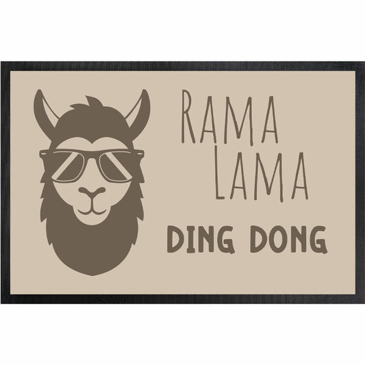 Rama Lama - Fussmatte mit Trittrand
