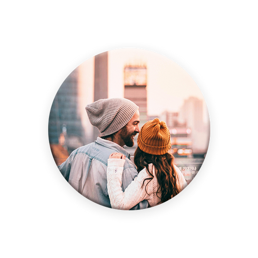 Fotokachel - Fotowand gestalten - 1er Set - 16 cm rund