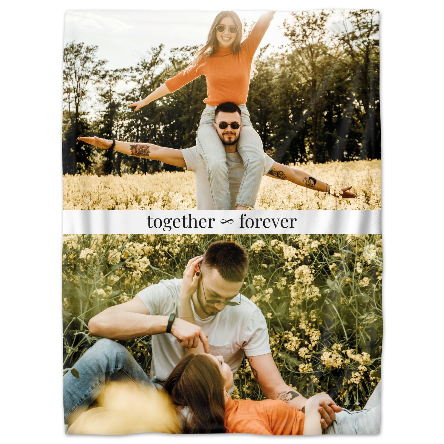 Collage - "Für immer verbunden" Fotodecke