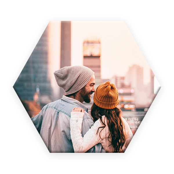 12er Set - Hexagon 22,5 x 20 cm