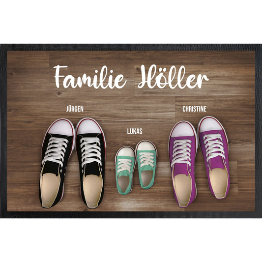 Sneaker - Fussmatte mit Trittrand