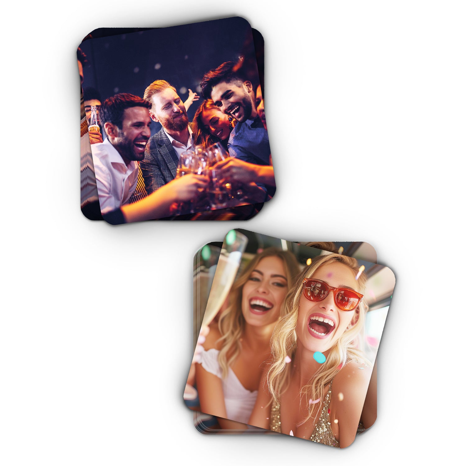 Bierdeckel selbst gestalten - Eckig 9,3 cm