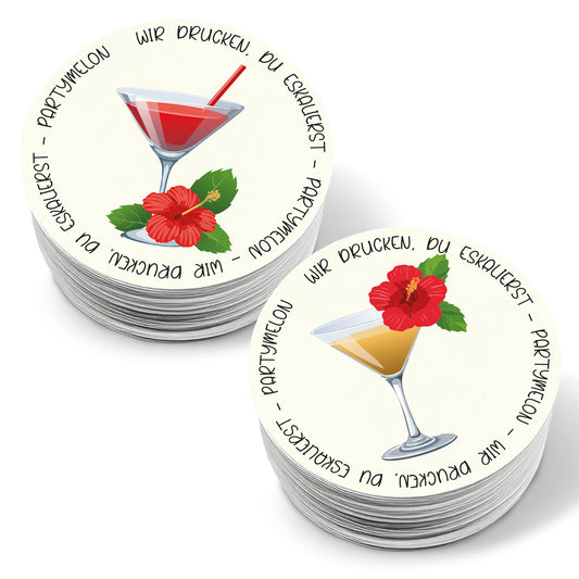 Bierdeckel selbst gestalten - Rund 10,7cm